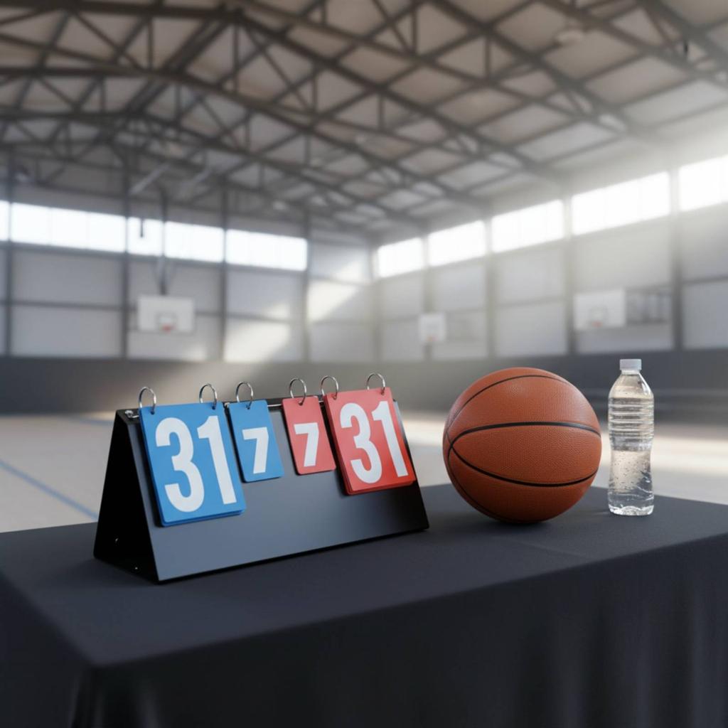 Portable Flip Scoreboard Multi-Sport Flip Scoreboard Score Flipper Easy To Read Game Counter Double-Sided Numbers For Coaches