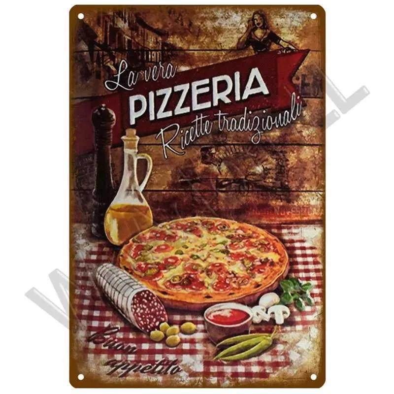 Metal Signs Exquisite Fast Food Boards Tin Sign Boards Vintage Restaurants Home Bars Cafes Kitchens Metal Posters Wall Decoration Accessories