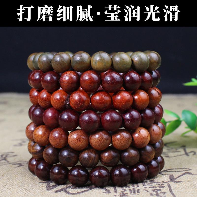 Sandalwood 10MM Single Loop Bracelets - Unisex Buddhist Beads Rosary Jewelry