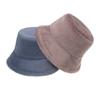 Winter Thickened Mink Solid Color Versatile Face Covering Plush Bucket Hat Japanese Ins Warm Ear Protection Windproof Basin Hat