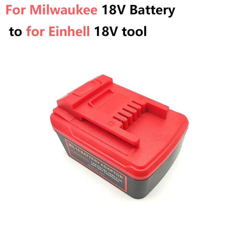 For Einhell Battery Adapter for DeWalt/Milwaukee 18V20V Li-ion Battery Converter To for Einhell X-Change18V Power Tool Accessory
