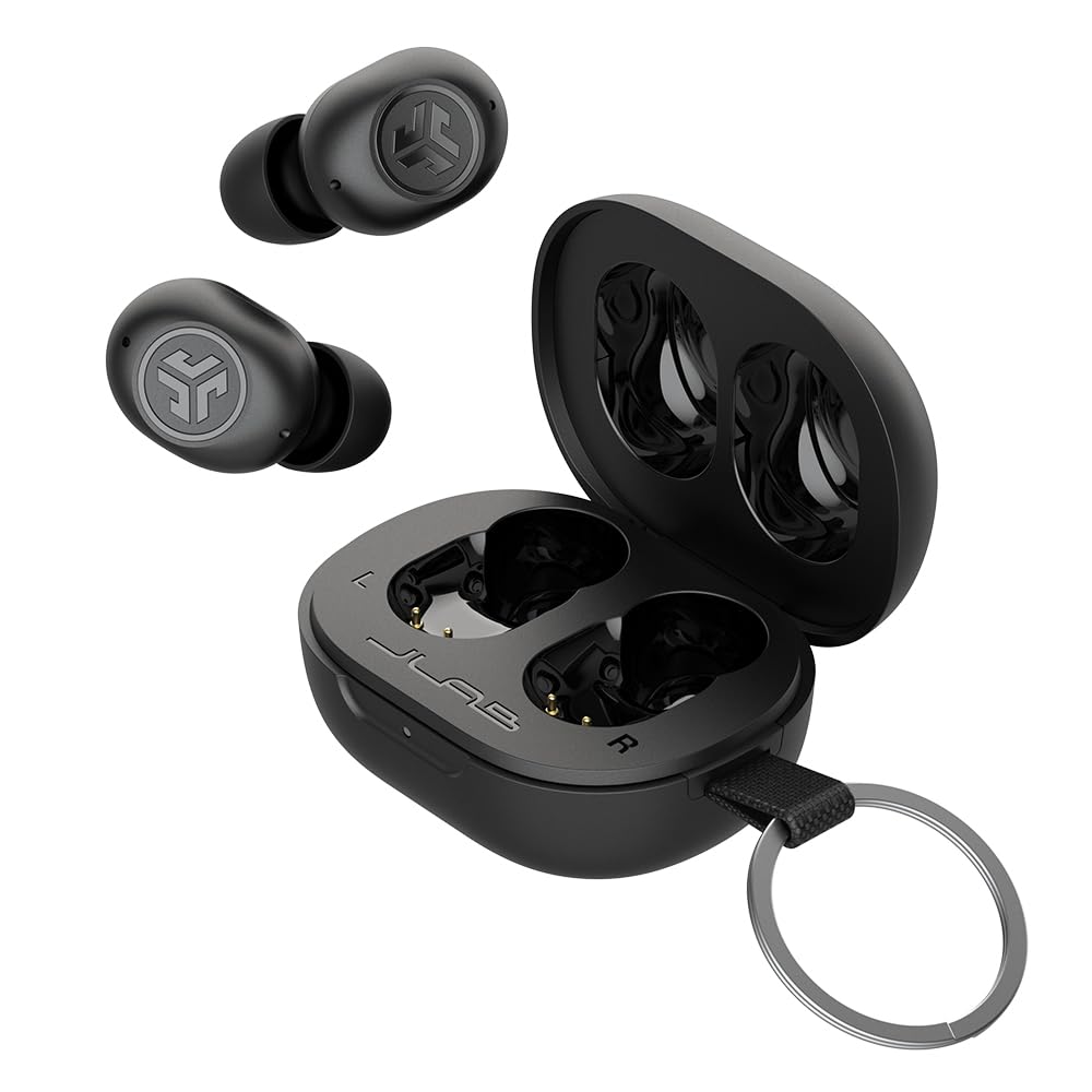 JBuds Mini Wireless Bluetooth Small Earbuds for Stealth Miniature Design with Cute and USB App Official Limited Black [Official JLab] Earbuds,