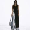 Women's 2025 Summer Fashion: Street Style Slit Shoulder Strap Camisole Long Vest