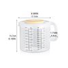 2.5L Baking Measuring Cup Scale Mixing Bowl with Lid Transparent Plastic Mixing Cup for Home Kitchen