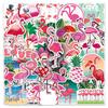 50 Flamingo Graffiti Cartoon Animal Stickers for DIY Skateboards, Water Bottles, Luggage