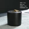 Black Frosted Ceramic Tea Caddy Sealed Candy Nut Storage Jar Home Jewelry Box with Lid Kitchen Food Storage Container Home Decor
