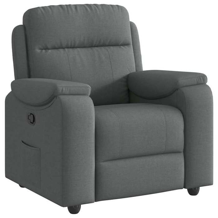 VidaXL Fauteuil inclinable Gris foncé Tissu, fauteuil, fauteuil inclinable TV, poussette, fauteuil inclinable pour personnes 4015681