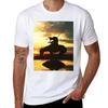 Sunset Upon A Native Warrior Tshirt Summer Casual Loose Tshirt