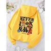 Never Look Back Creative Smile Skull Hoodies Women Warm Comfortable Sweatshirt Loose Hip Hop Street Clothes Loose Hoody Hoodies & Sweatshirts Women’s