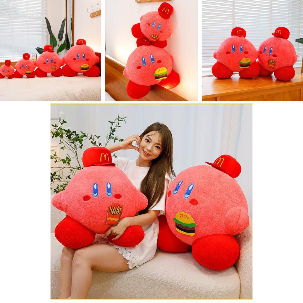 Adorable Pink Plush Toy Featuring Kirby Character Design Perfect For Collectors And Kids