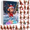 Christmas Countdown Blind Box With Monkey Christmas Tree Ornaments For Holiday Decor