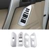 Car Window Glass Lift Switch Button Control Panel Frame Cover Trim For Toyota Land Cruiser Prado FJ150 150 2014-2018 Accessories
