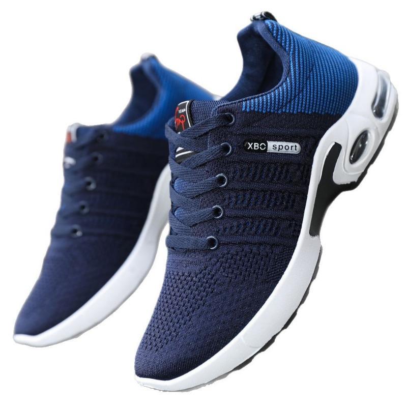 Men's shoes summer new sports shoes men's lace-up breathable running shoes lightweight casual shoes