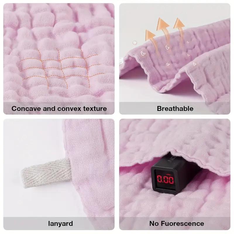 3-Pack/5-Pack Pure Cotton Gauze Baby Towels, Unique Bubble Gauze Technology, Can Be Used for Washing Face and Wiping Hands, Highly Absorbent