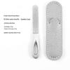 Stainless Steel Diamond Grit Nail File Hypoallergenic Durable Manicure Tool for Natural Acrylic Gel Nails Grooming