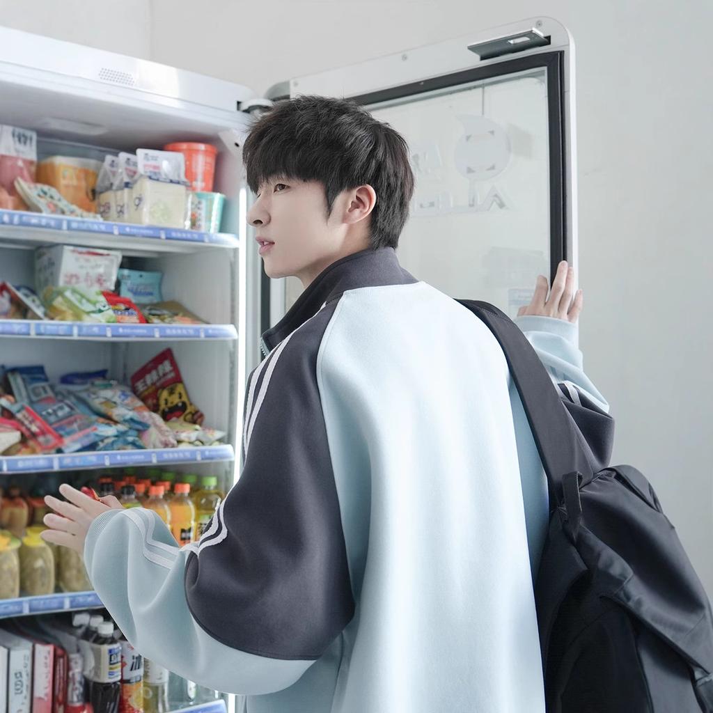 Spring and Autumn New American Retro Stand-Up Collar Sports Stand-Up Collar Sweater Zipper Jacket