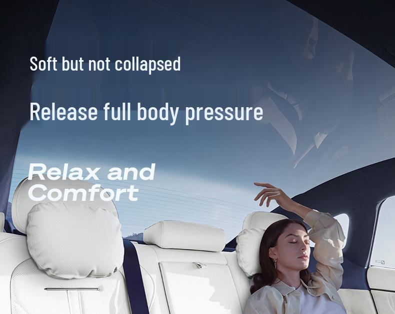 ORA 5-Headrest Lumbar & Neck Support Pillow for Car Interior Modification