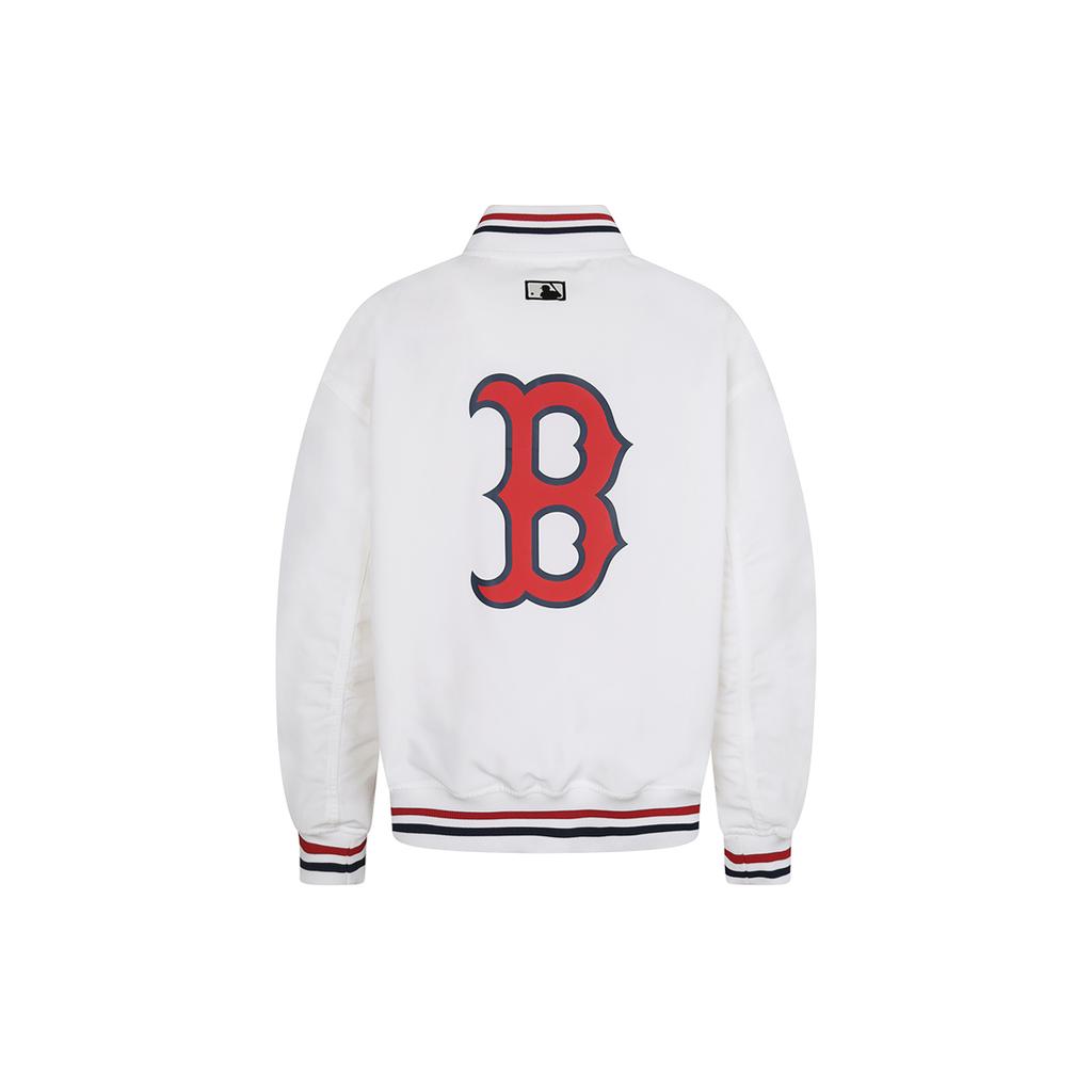 New MLB Baseball Jacket Unisex Ivory White 31JP01011-43I