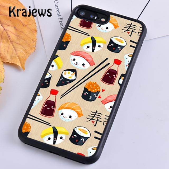 Kawaii Sushi Stack Phone Case Cover For iPhone 17 Air 16 15 14 plus 12 13 pro max coque Shell Fundas