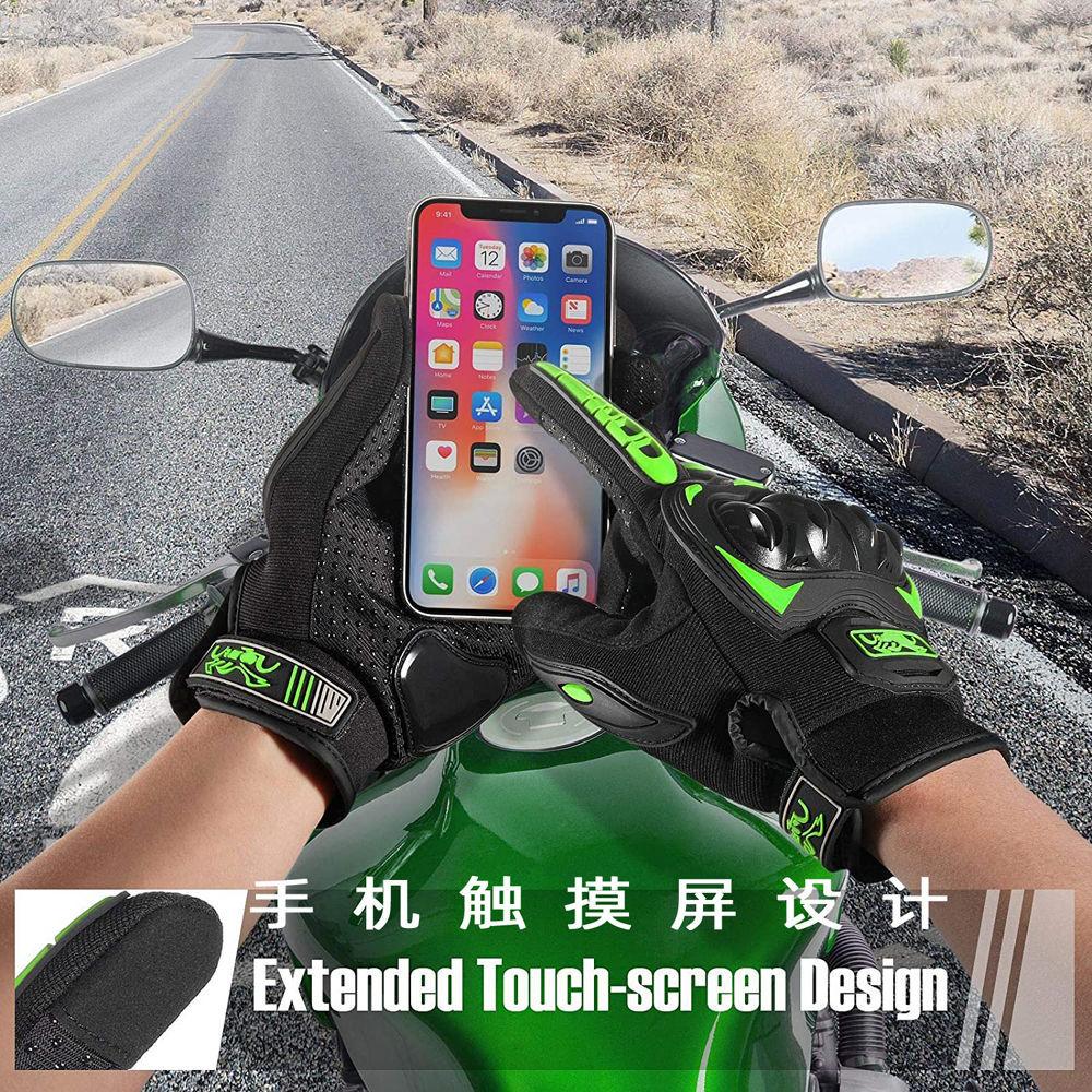 Xiaomi Professional Motorbike Gloves Mens Womens with Hard Knuckles Anti Slip Palm Touchscreen Design for Dirt Bike Riding