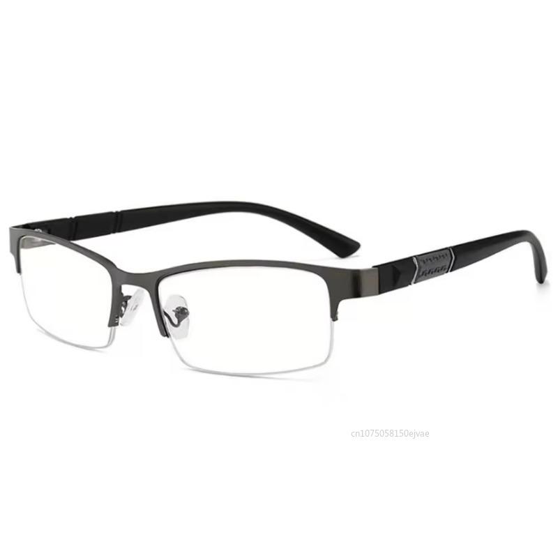 Metal Anti-blue Light Male Business Eye Spectacles Farsighted Reading Spectacles Eyeglasses Diopter 0 +1.0 +1.5 +2.0 +2.5 +3.0 +3.5 +4.0