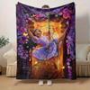 1pc, Isabella Princess Floral Throw Blanket Home Decor, Couch Cover, Outdoor, Gift for Her, Blankets, Bedroom, Living Room, Travel
