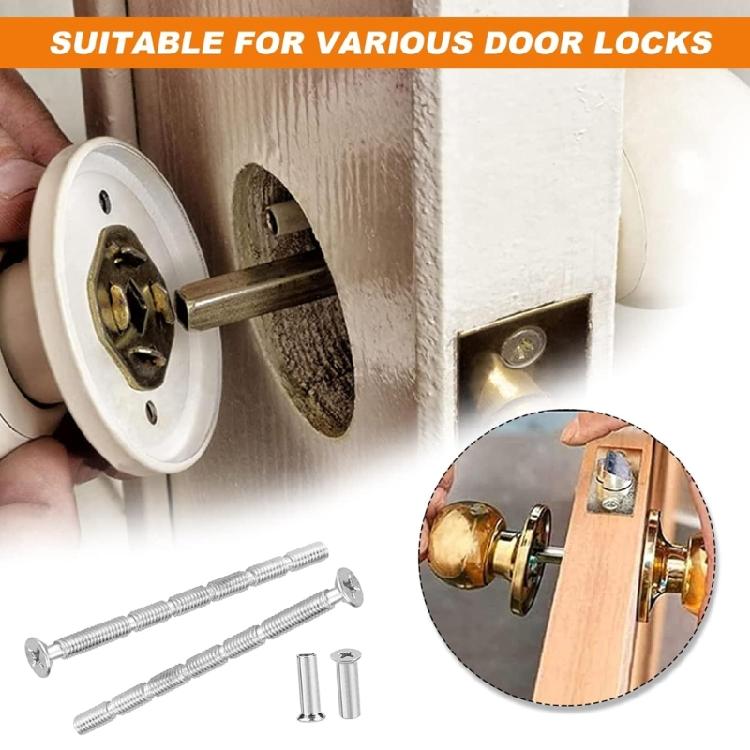 Nickel Plated Door Handle Screws Durable Long Lasting Screws with Matching Nuts