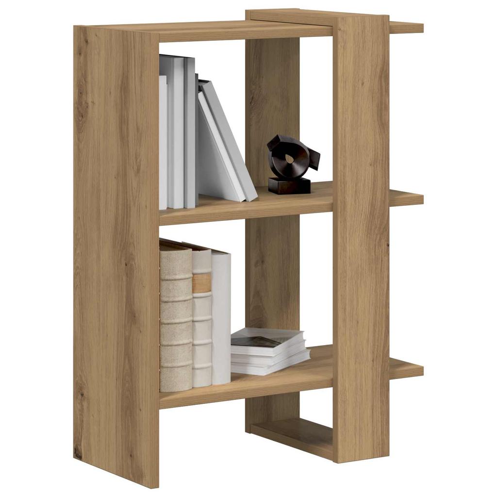Artisan Oak Bookshelf 52 x 25 x 71.5 cm Engineered Wood