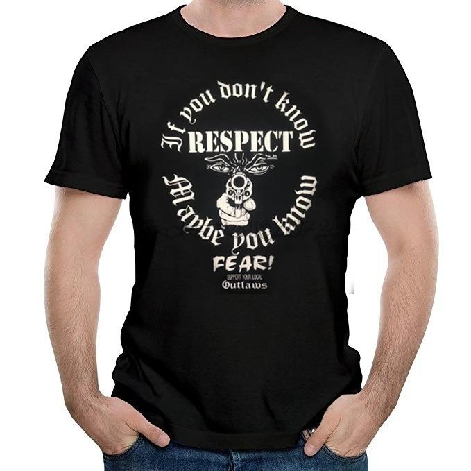 2024 Outlaws MC Herre T-skjorte Støtt Outlaws T-skjorte Sommer Merkevare T-skjorte for Mann Bomull Mann Topper Sbz5389