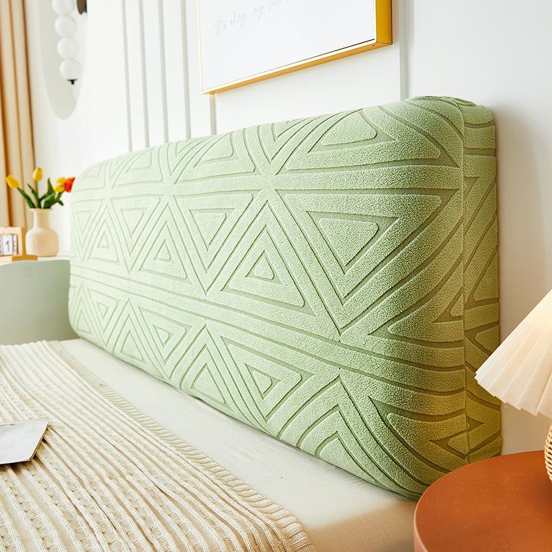Headboard Cover Full Queen Cal King Stretch Soft Bed Headboard Slipcover Stretch Solid Color Dustproof Protector Cover Washable for  Bed Bedroom Decor