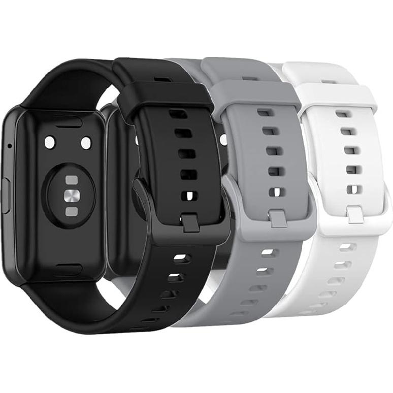 Watch Strap Compatible with Huawei Watch Fit,Adjustable Silicone Sports Strap Replacement Band for Huawei Watch Fit Smart Watch