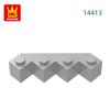 47Pcs/Lot 14413 4x4 Wedge Facet Creating Cubes Moc House Accessories Works with with Brick Construction Kids Toy Sets Gift Idea Box