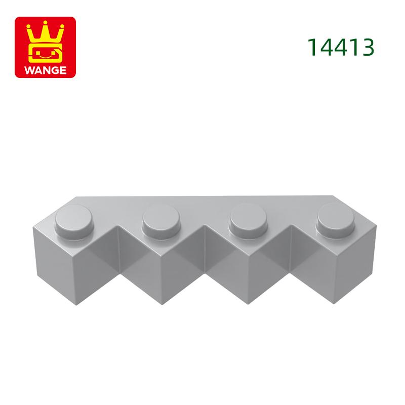 47Pcs/Lot 14413 4x4 Wedge Facet Creating Cubes Moc House Accessories Works with with Brick Construction Kids Toy Sets Gift Idea Box