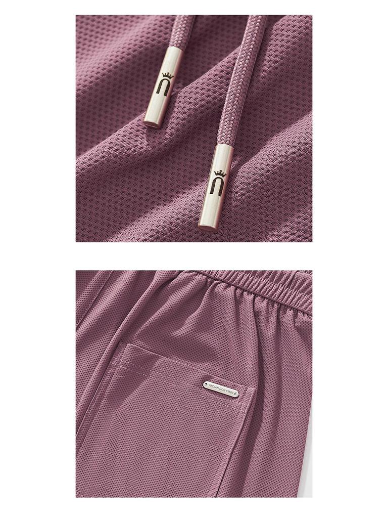 GAGN Plus Size Women's Ice Silk Straight-Leg Trousers - Lightweight Summer Pants for Middle-Aged Women