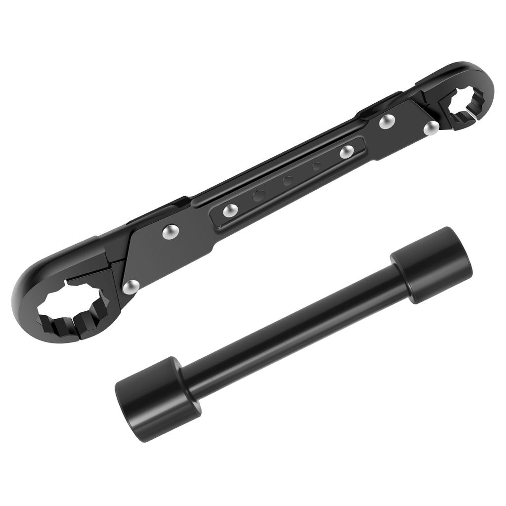 Winkelstopp-Schraubenschlüssel-Set für Sanitärinstallationen Werkzeuge zum Entfernen von Winkelstopps aus Kohlenstoffstahl Tragbares Sanitärschraubenschlüssel-Werkzeug für Installateure Klemmring