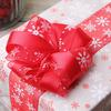 1Roll Christmas Snowflower Organza Ribbon for Handwork DIY Wrapping Supplies