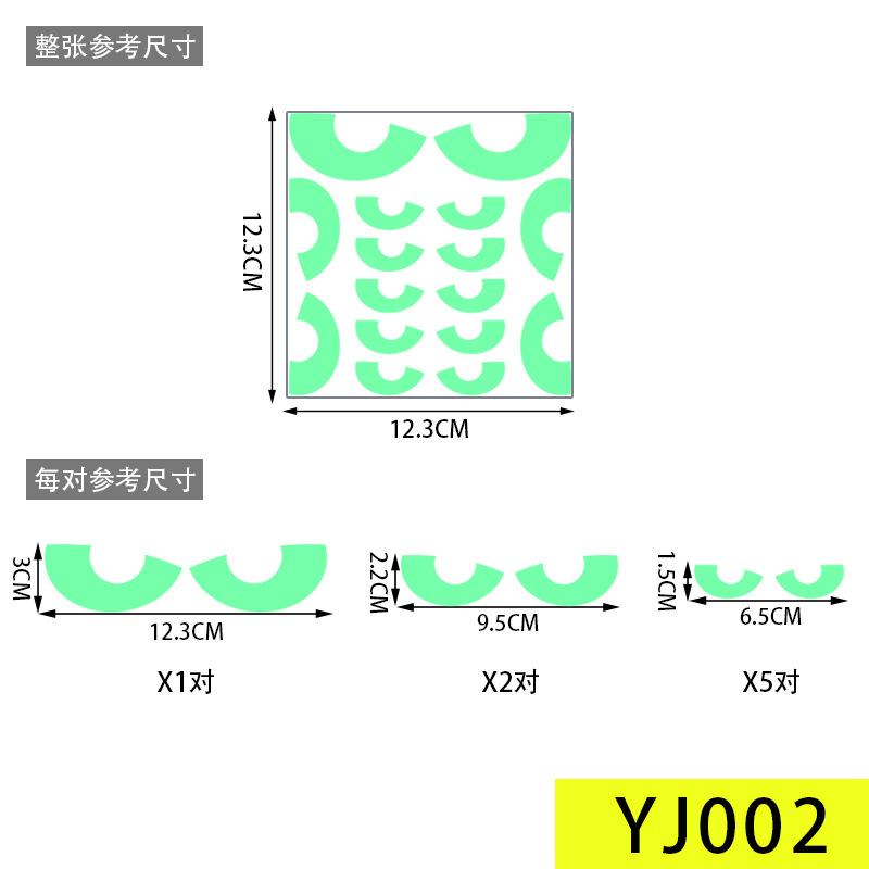 Halloween Stickers Luminous Eyes Ghost Party Decoration Stickers Fluorescent Horror Wall Stickers Holiday Party Room Decoration