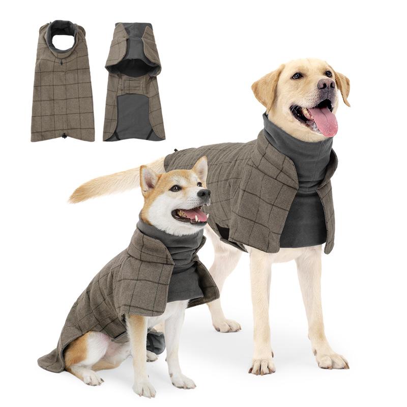 Suit Plaid Warm Pet Accessories Pet Dog Clothes Luxury