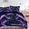 Magical Dragon Flight Print 3Pcs Bedding Setduvet Cover With 2 Bedropillowcase Home Birthday Gift