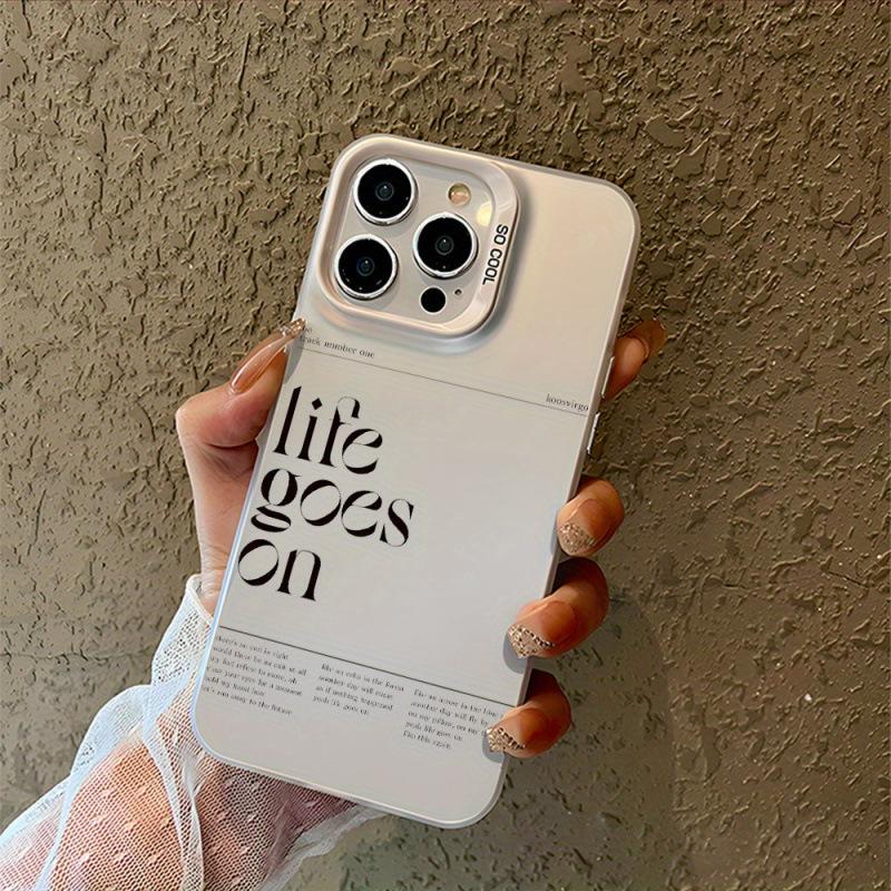The English Letters Are Compatible with iPhone 16 Cases, iPhone 13/14/15, 15 Color Silver, 11 Pro Max Shockproof XS/XM