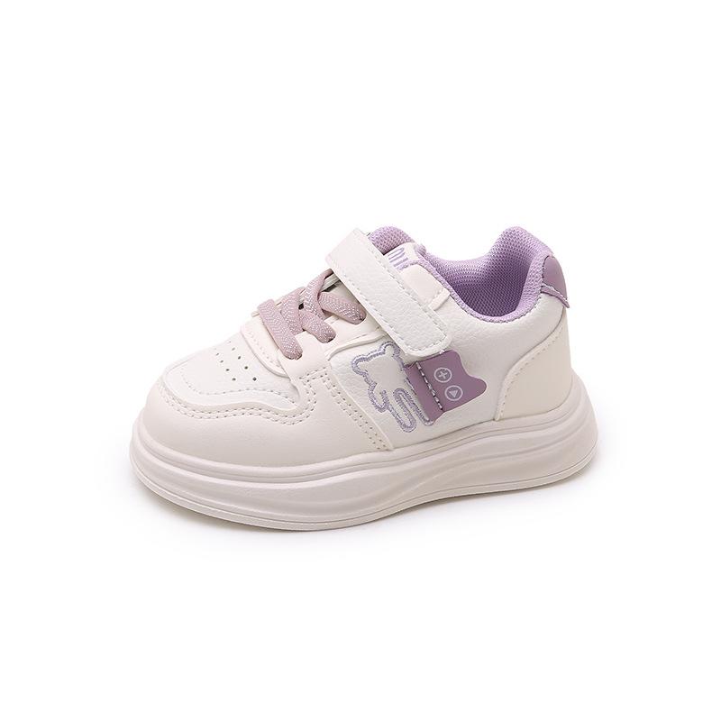 Girls Board Shoes 2025 Spring and Autumn New Baby School Little White Shoes Boys Sports and Leisure Shoes Non-slip Baby Shoes