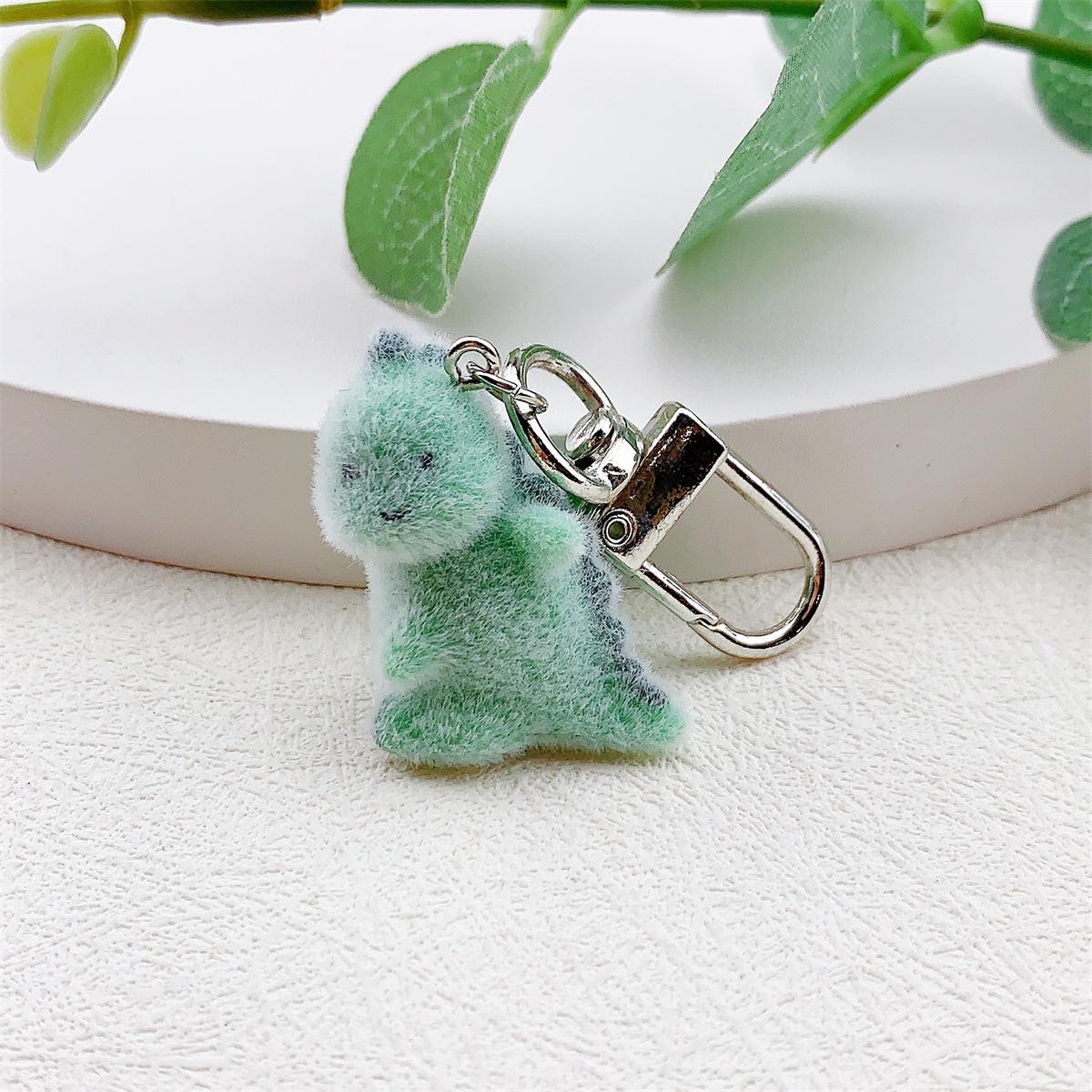 

Зеленый динозавр 3D смоляной мультяшный шнурок для телефона и брелок-подвеска