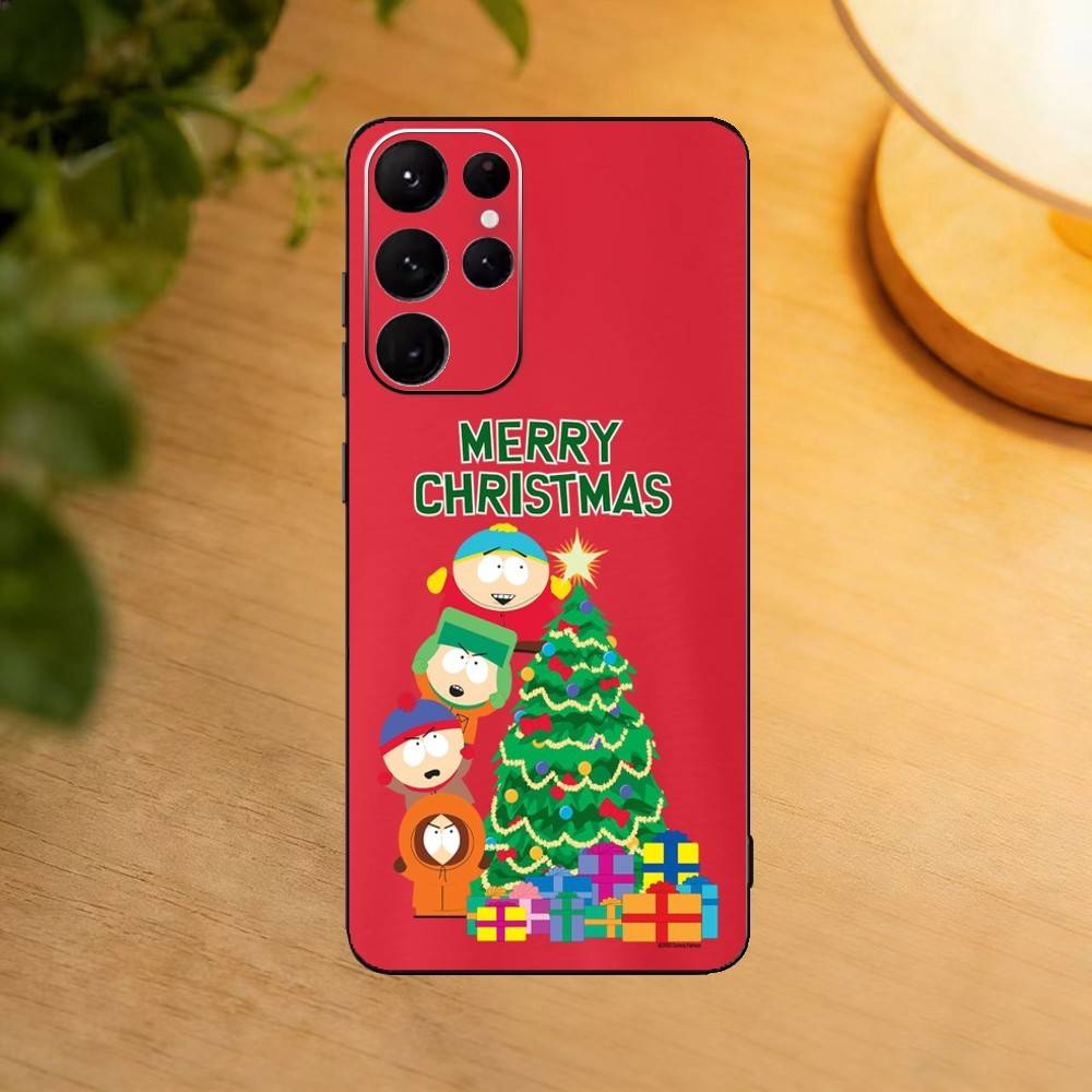 

Cartoon South Park phone Case For Samsung S25,24,21,22,23,30,Ultra,20,Plus,Fe,Lite,Note Soft Black Cover Samsung S25ULTRA