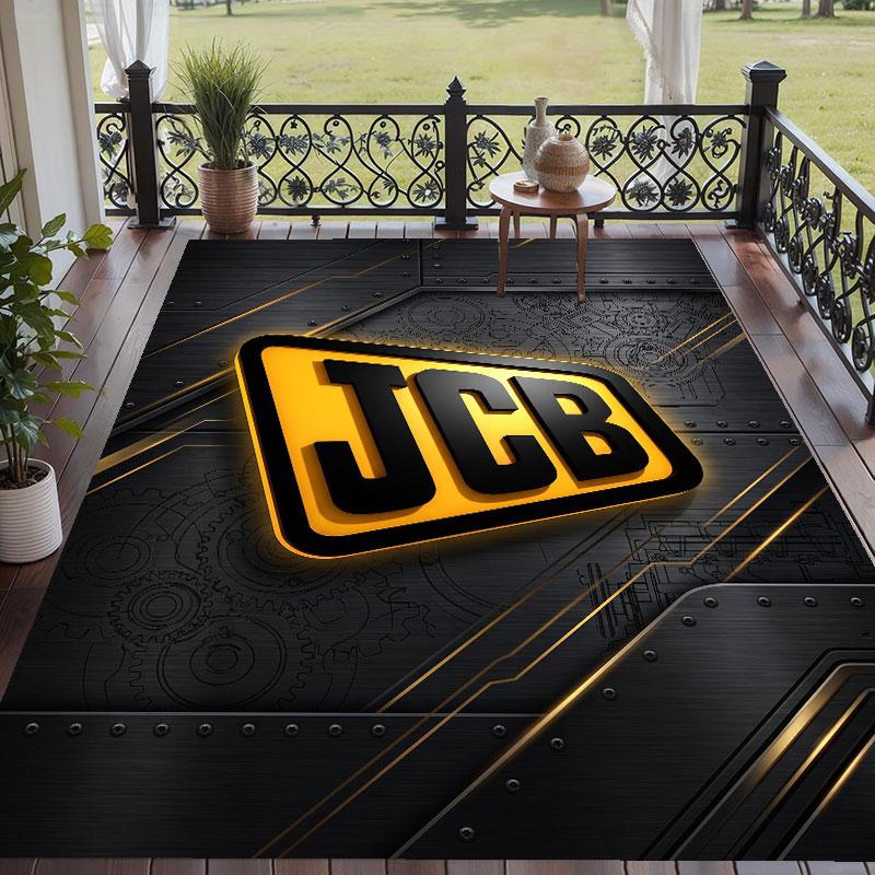 Soft Floor Carpet JCB Pattern Area Rug Decorative Mat For Home Room Decoration