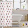 Red Lobster Print Waterproof Shower Curtain 180X180Cm - Nautical Seafood Theme Bath Curtain For Kids & Coastal Decor