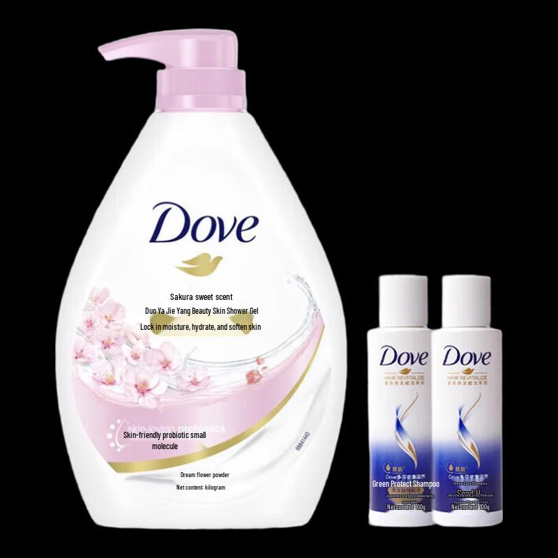 

Dove Cherry Blossom Nourishing Shower Milk & Shampoo Set