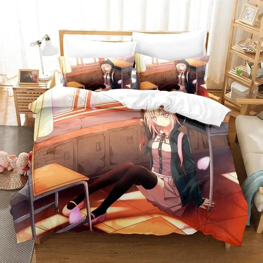 New Danganronpa V3 Bedding Set Single Twin Full Queen King Size Bed Set Adult Kid Bedroom Duvet Cover Sets 3D Print Anime Bed