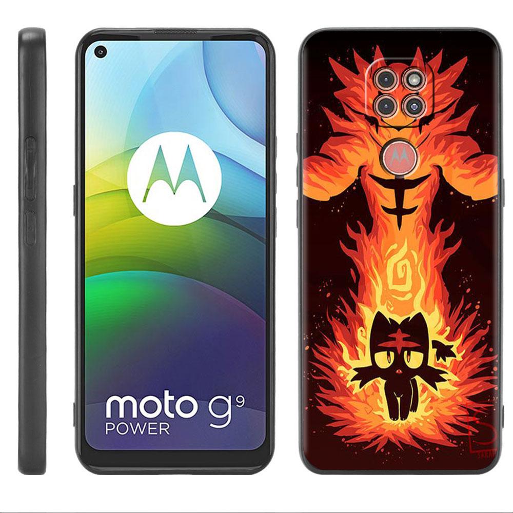 Pokemon Pikachu Cool Case For Motorola G30 G60 Edge 20 G9 G22 G8 Power G31 G500 G50 30 Pro Black Soft Phone Capas