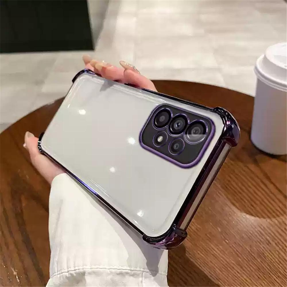 Luxury Shockproof Phone Case For Samsung A13 A23 A33 A53 A73 A12 A22 A32 A52 A52S A51 A02S A03S Core Clear Silicone Bumper Cover