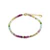 Bracelet - LUXENTER - Ane - Argent 925 - Or jaune 18k - Cristal multicolore